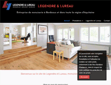 Tablet Screenshot of legendre-lureau.com